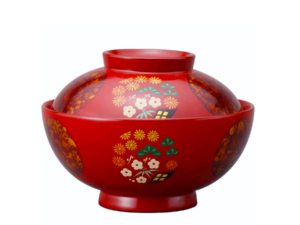 Japanese Lacquerware -Nimono Bowl (Hanamaru)-