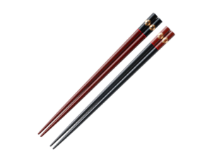 Japanese Lacquerware -2 Pairs Chopsticks with Cases-