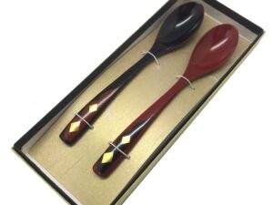 Japanese Lacquerware -A Pair of Stew Spoons-
